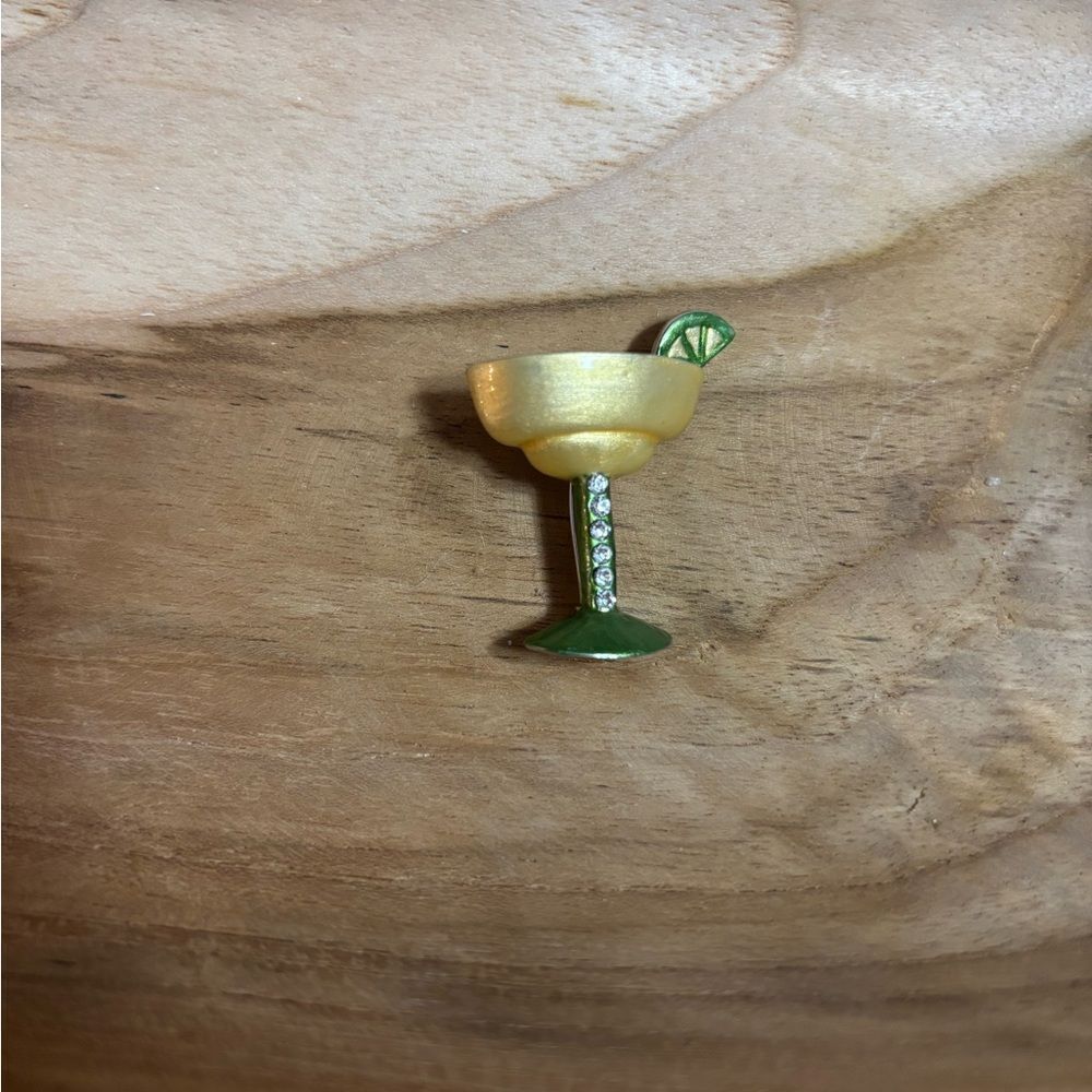 Vintage Yellow and Green Margarita Brooch